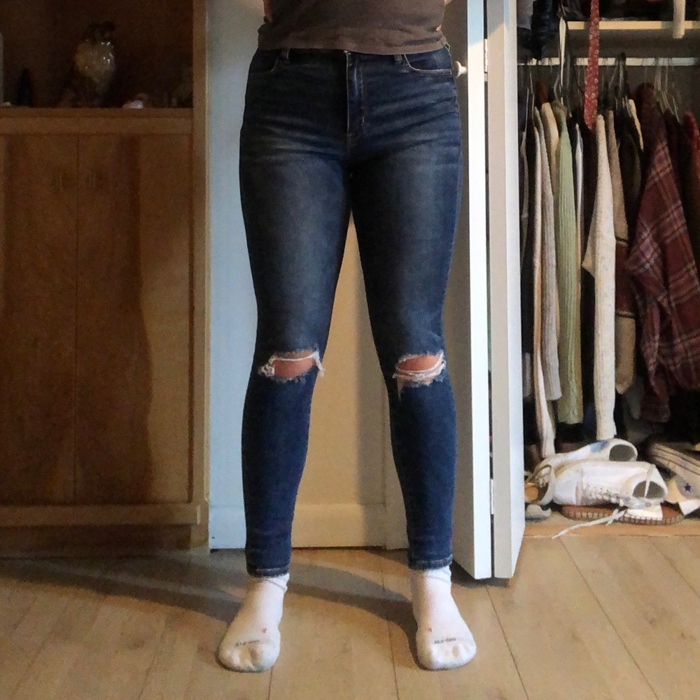 American Eagle High Rise Jeggings (size 8)